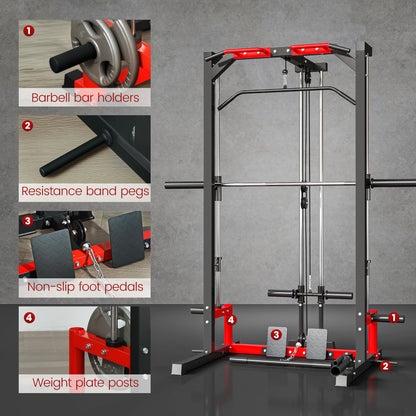 Smith Machine Power Rack with Pull Up Bar