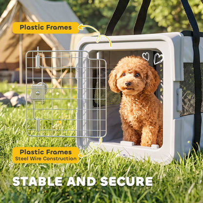 Soft-sided foldable small pet carrier bag