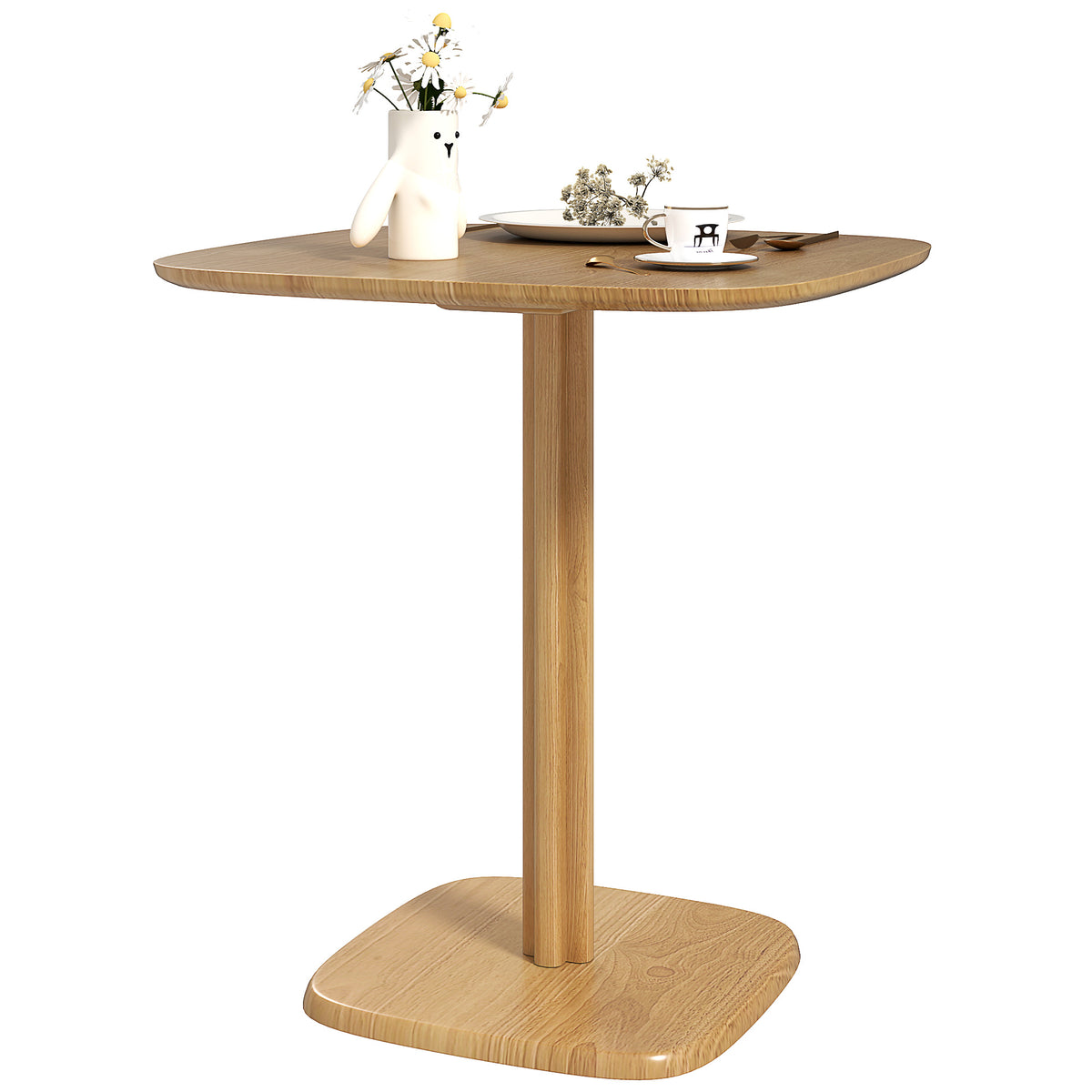 Modern wooden dining table