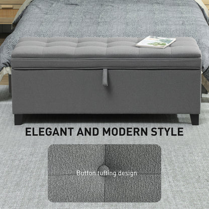 Linen Storage Ottoman Bench