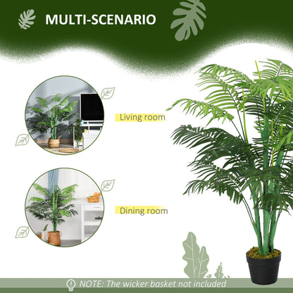 Realistic Artificial Palm Tree in Pot — Green