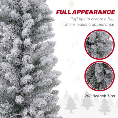 Artificial prelit pencil Christmas tree