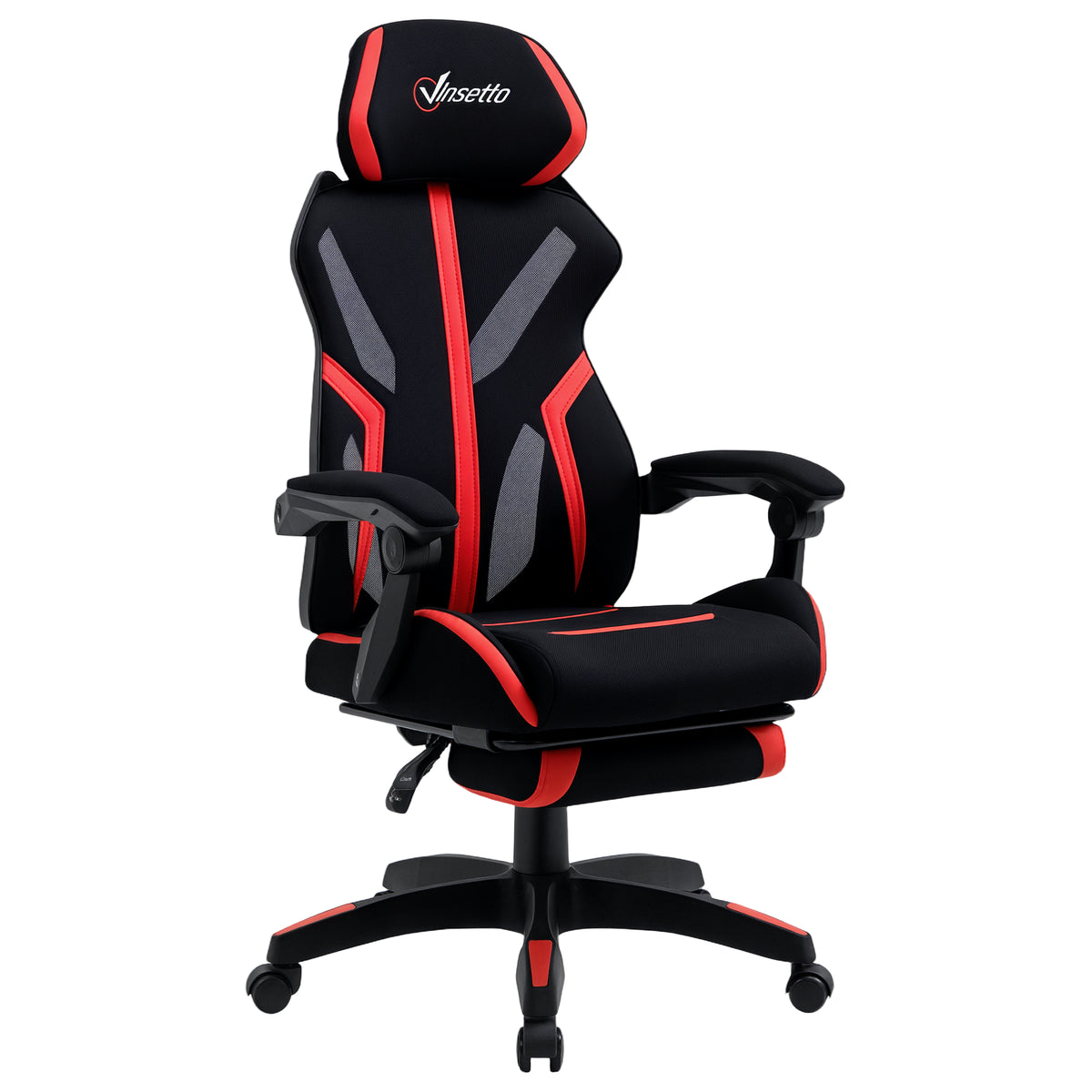 Ergonomic Gaming Chair with Footrest