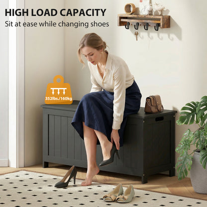 Modern entryway storage bench