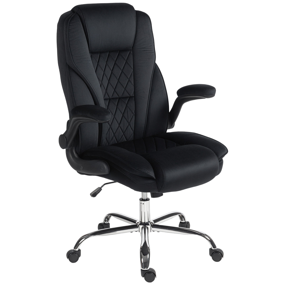 Executive velvet ergonomic office chair