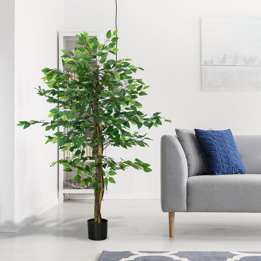 Artificial ficus tree 5ft decorative plant with pot