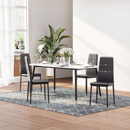 Tufted Dining Side Chairs Set of 4