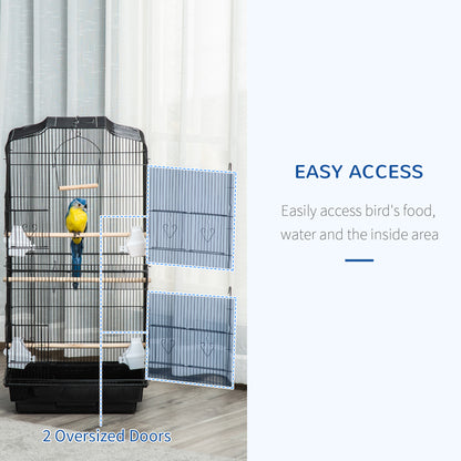 Flight Bird Cage 2 Doors with Perches and Feeders