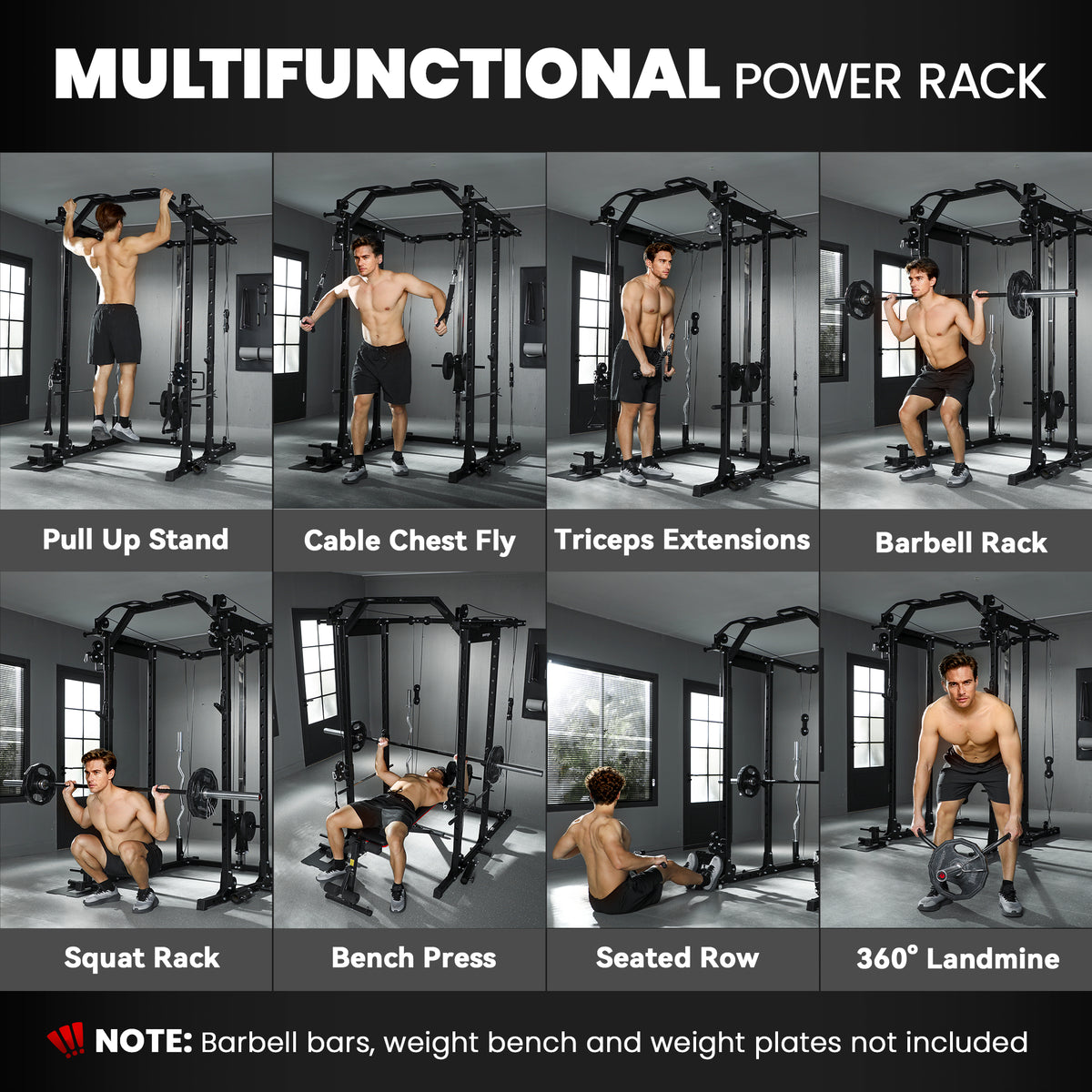 Smith Machine Power Rack with Pull Up Bar