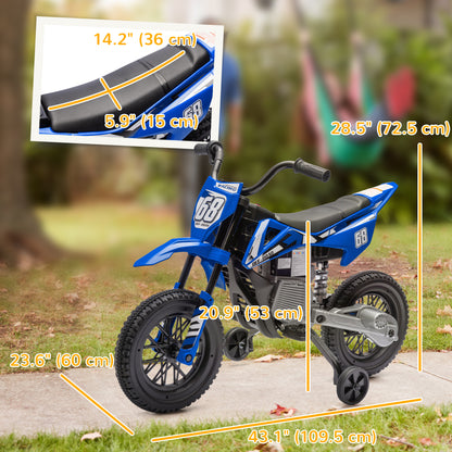 Electric Kids Motorcycle 12V with Training Wheels