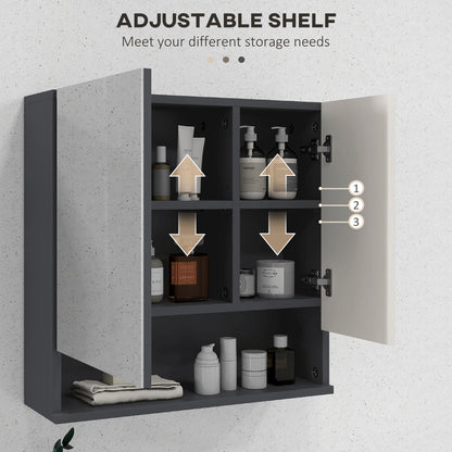 Wall mounted medicine cabinet with mirror