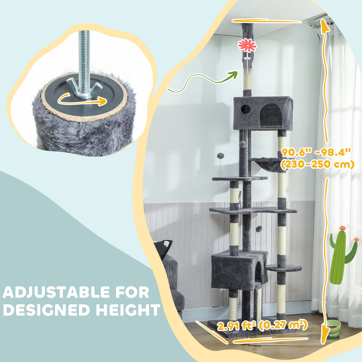 Floor to Ceiling Cat Tree