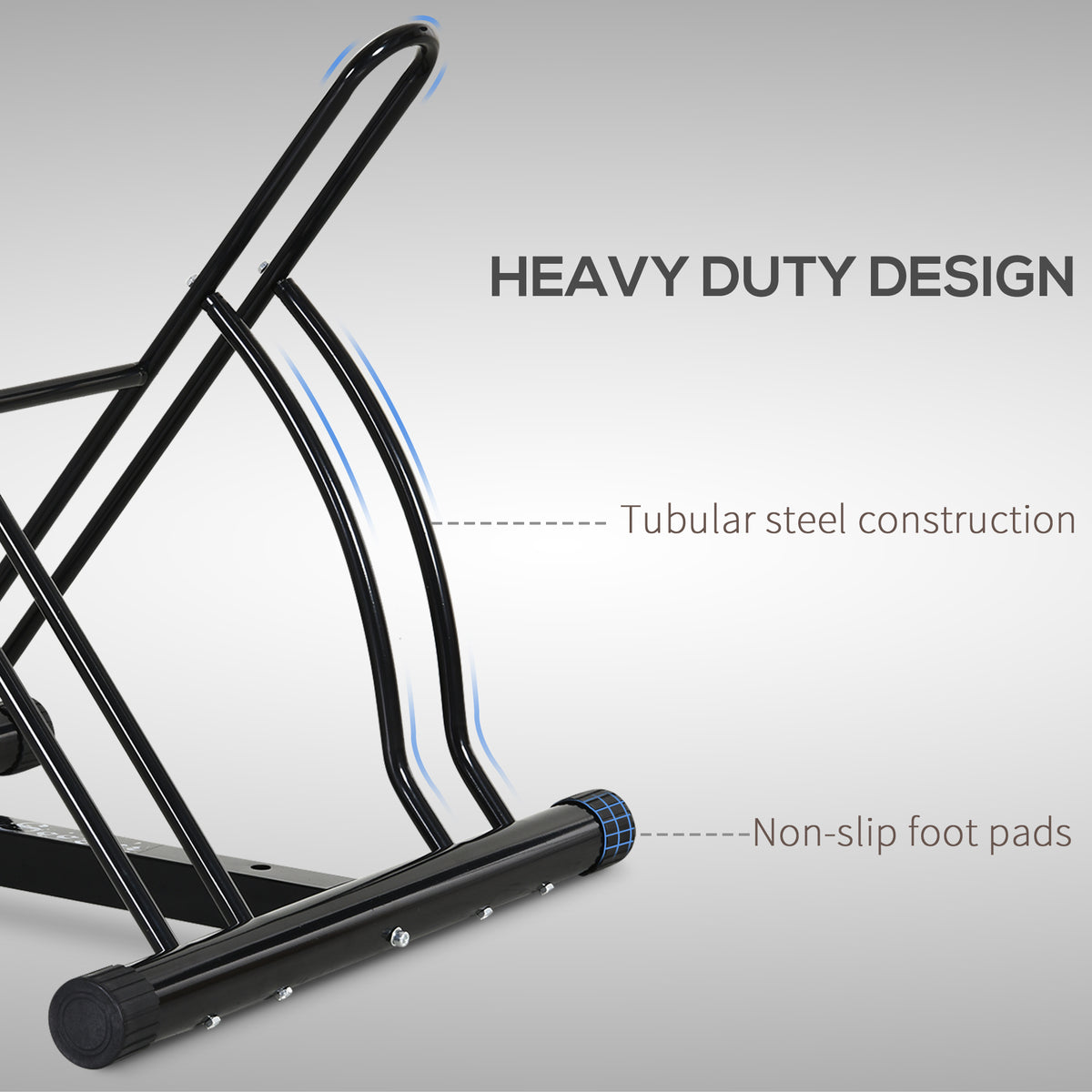 Soporte de suelo para dos bicicletas