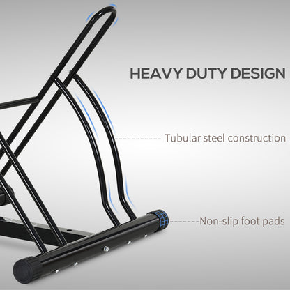 Soporte de suelo para dos bicicletas
