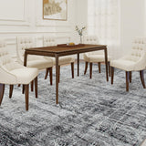 Modern Abstract Washable Living Room Area Rug