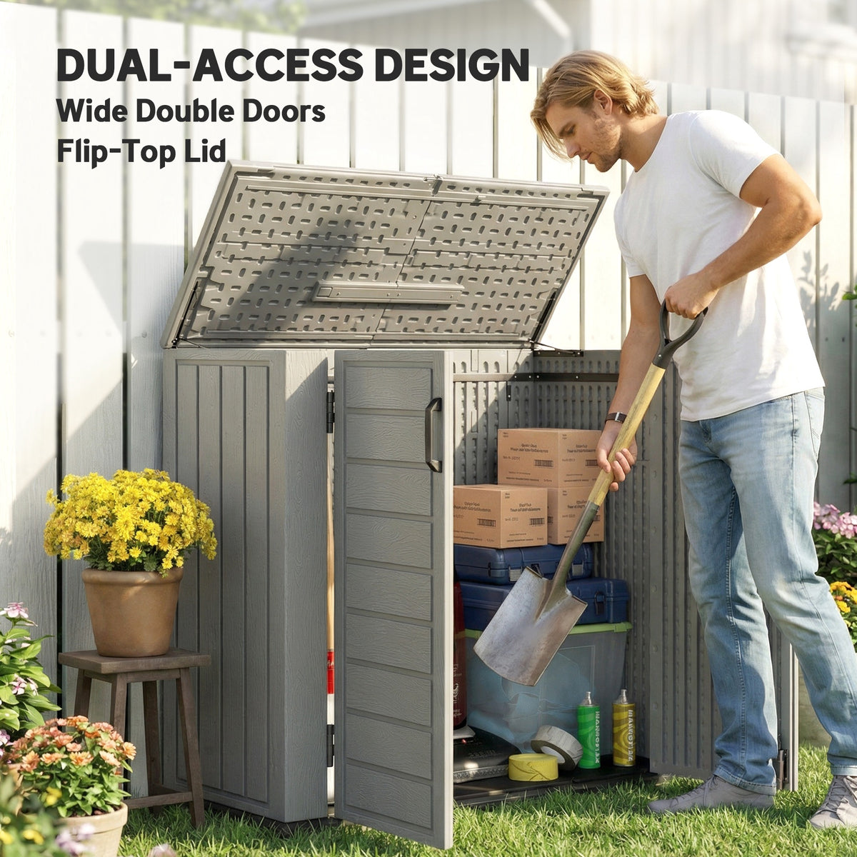 Plastic Outdoor Storage Shed