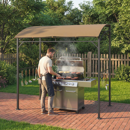 Cenador curvo para barbacoa de 7' x 5'