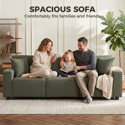 3-Seater Sofa with Side Pockets and Pocket Springs
