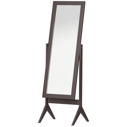 Full length standing mirror with tilt