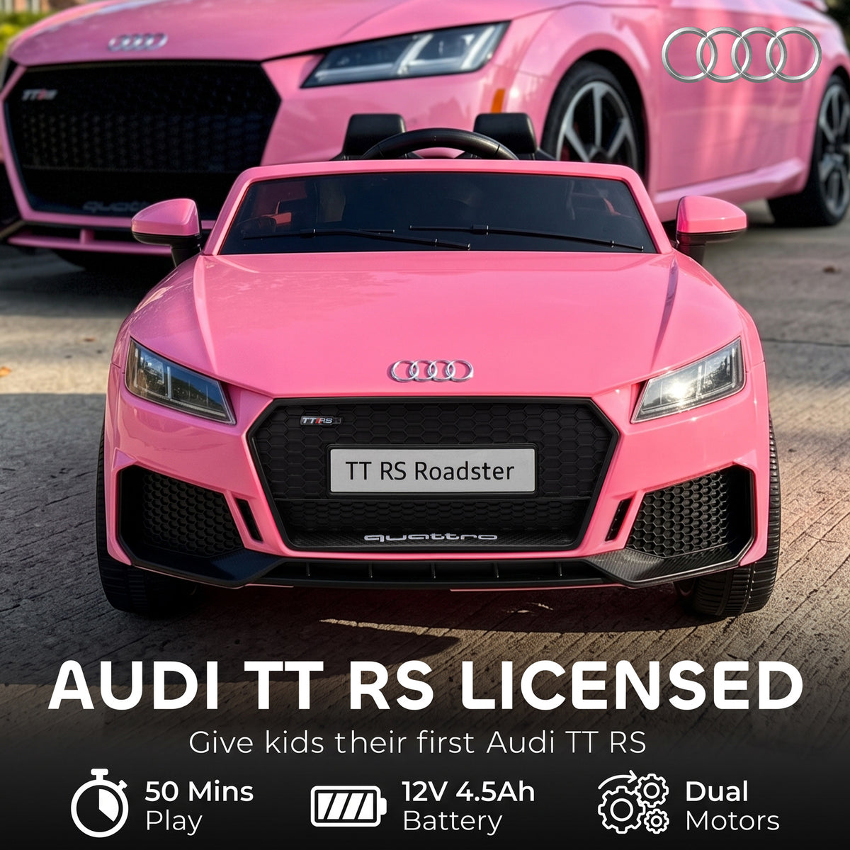 12V Kids Electric Ride On TT RS Car