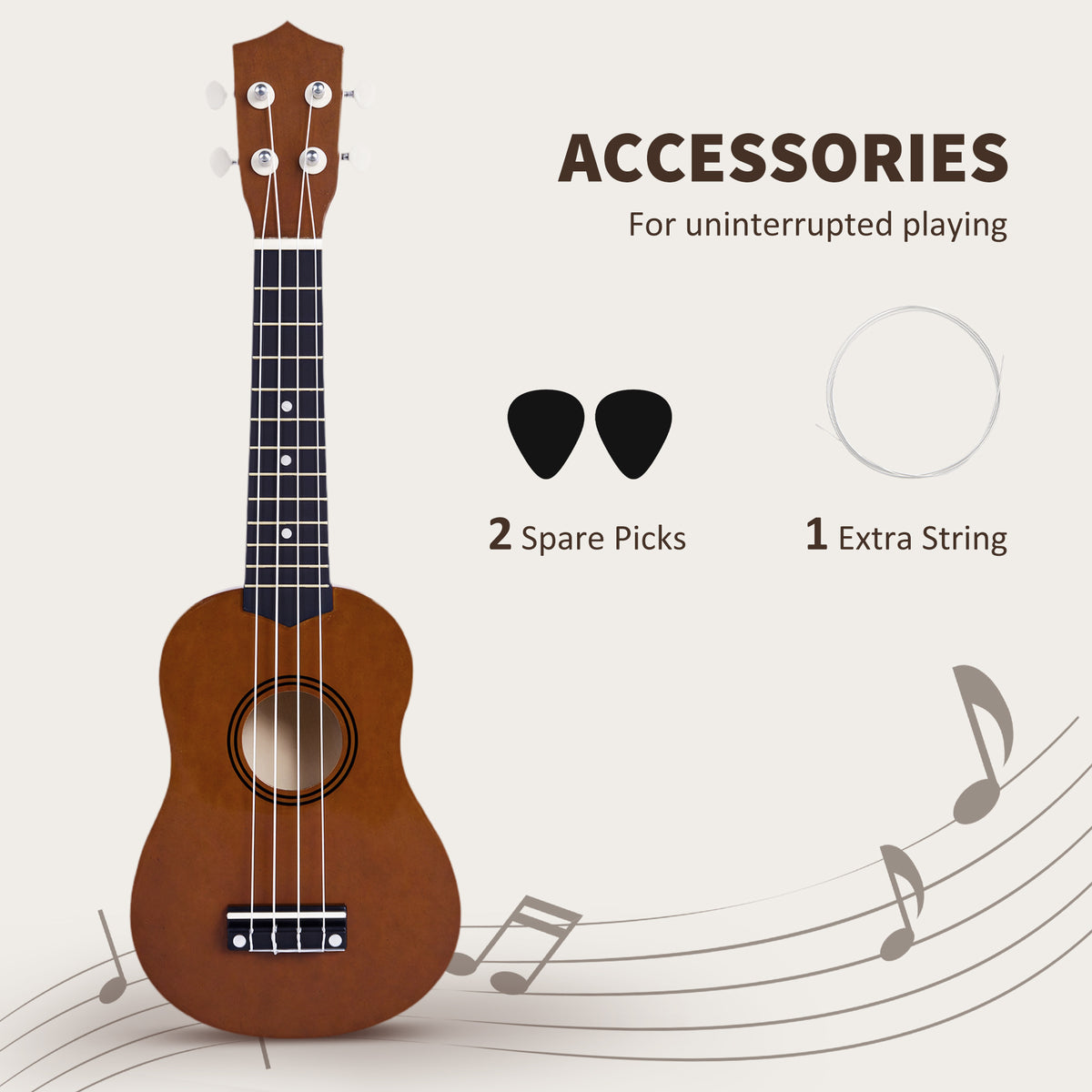 53 cm Birch Wood Ukulele