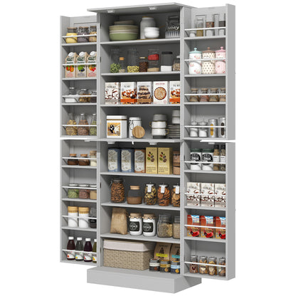 Armario de cocina 8 estantes 4 puertas