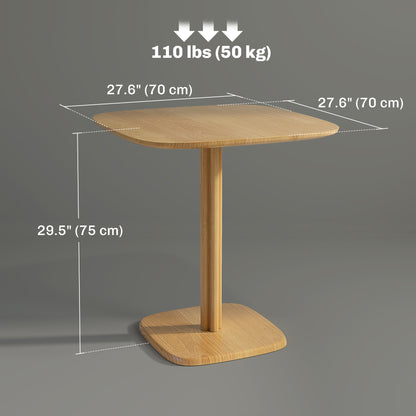 Modern wooden dining table