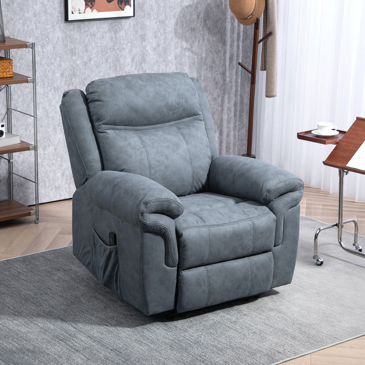 Microfibre Massage Recliner Chair