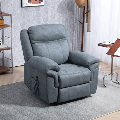 Microfibre Massage Recliner Chair
