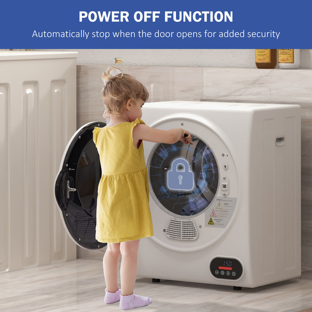 Portable Compact Clothes Dryer 1.5 cu.ft — Intelligent