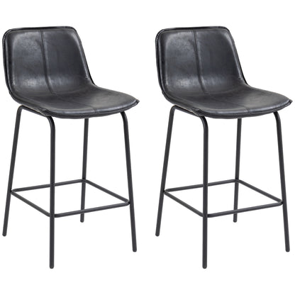 Upholstered counter height bar stools set of 2