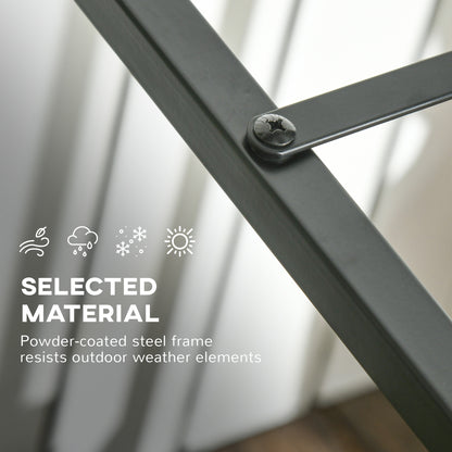 Steel Firewood Storage Rack 39 x 35 x 76 cm