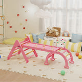 7-in-1 Foldable Wooden Pikler Triangle Set