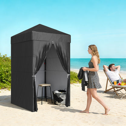 Compact Pop-Up Privacy Canopy Tent UPF 50+