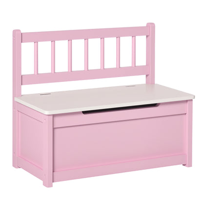 Toy box with storage bench