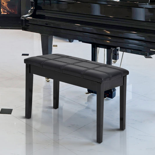Banco acolchado para piano con almacenamiento