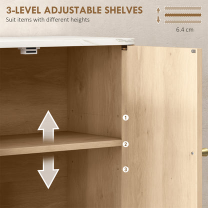 Bathroom wall cabinet with adjustable shelf