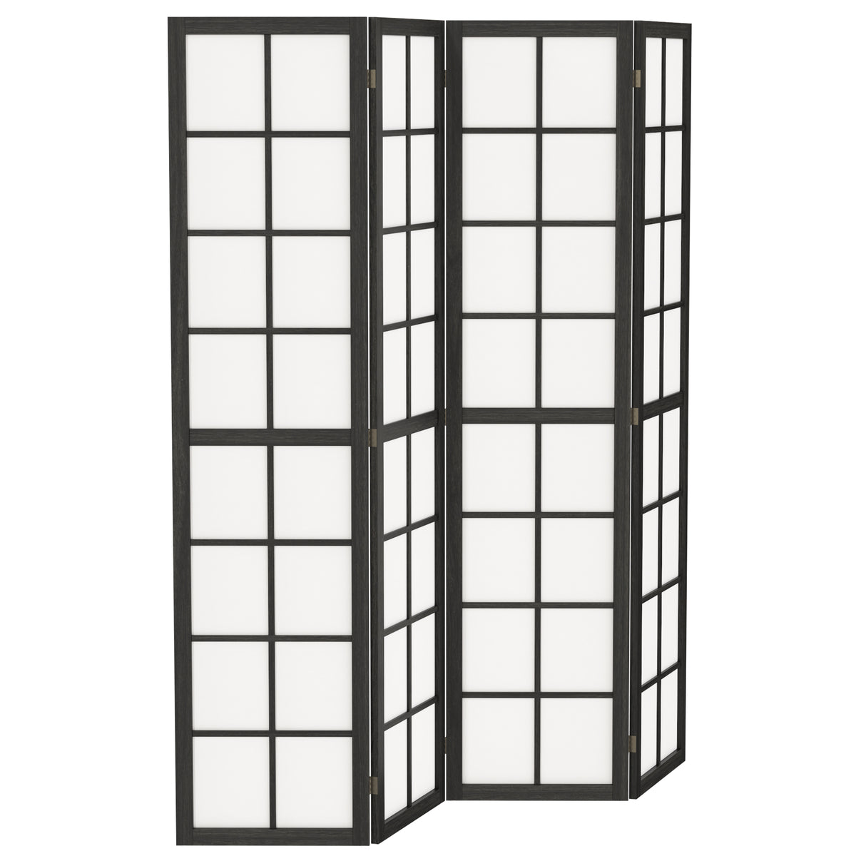 Biombo plegable de 4 paneles de madera de pino