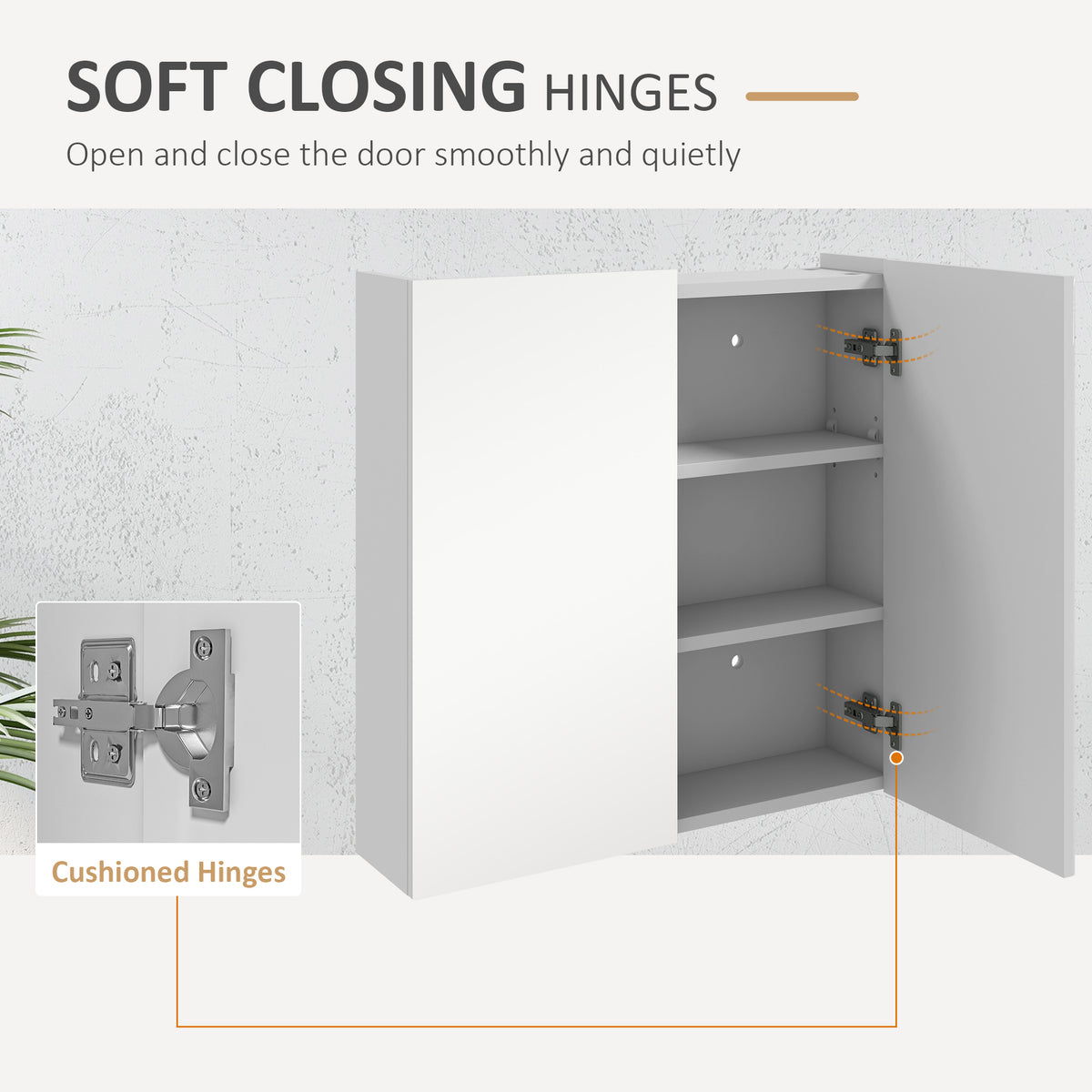 Wall mounted mirrored medicine cabinet