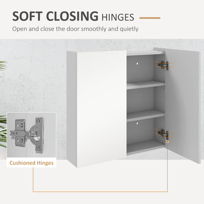 Wall mounted mirrored medicine cabinet