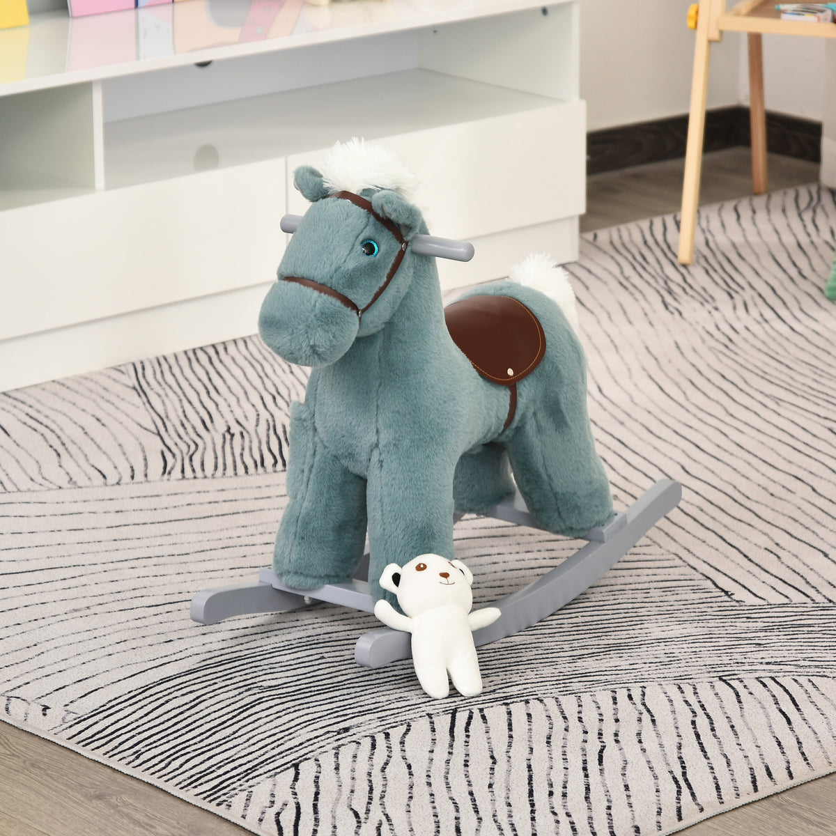 Kids Plush Rocking Horse Toy with Sounds