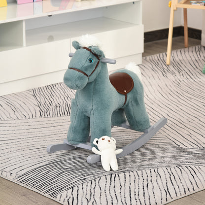 Kids Plush Rocking Horse Toy with Sounds