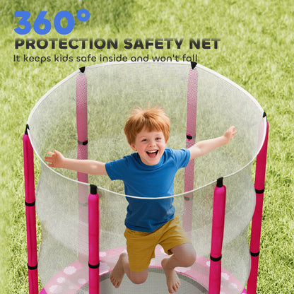 Toddler Trampoline with Safety Enclosure Net