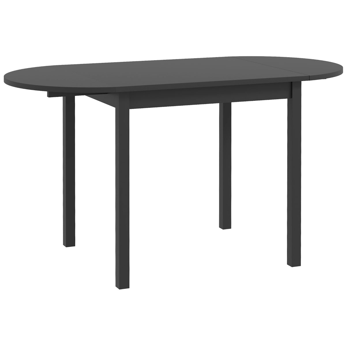 Mesa de comedor abatible de pino macizo para espacios pequeños