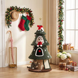 Árbol de Navidad para gatos con múltiples niveles y postes