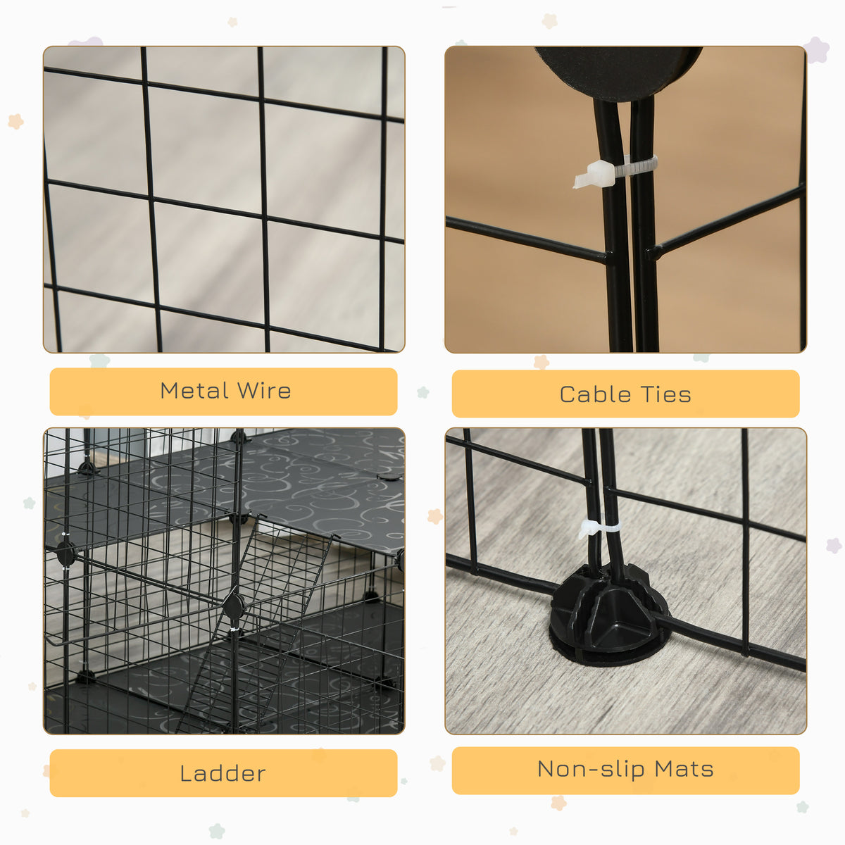 46 Panels Small Animal Modular Playpen
