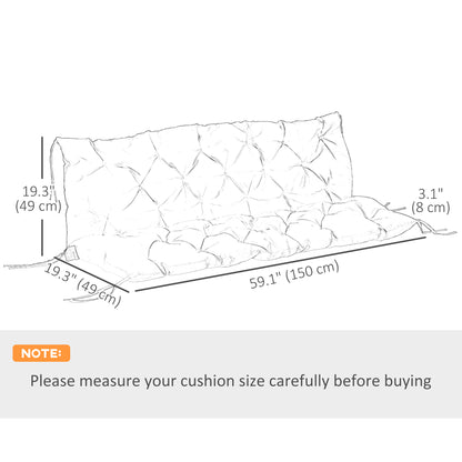Replacement Cushions for 3 Seater Outdoor Bench