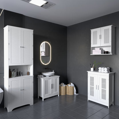 Tall narrow bathroom storage cabinet
