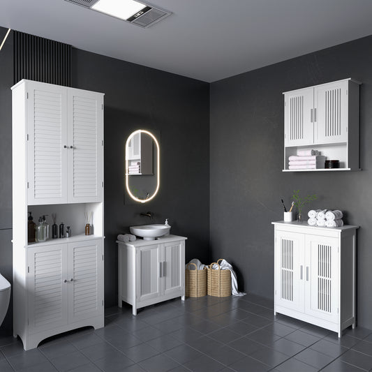 Tall narrow bathroom storage cabinet