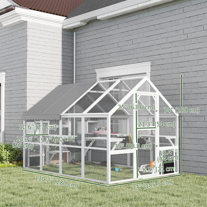 Outdoor cat enclosure wooden with canopy 56 sq ft